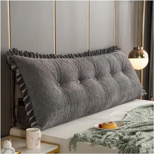 Vista 11 de Almohada de lectura triangular/almohada larga para cabecero, almohada de cama de lectura, respaldo triangular, cojín de apoyo de posicionamiento