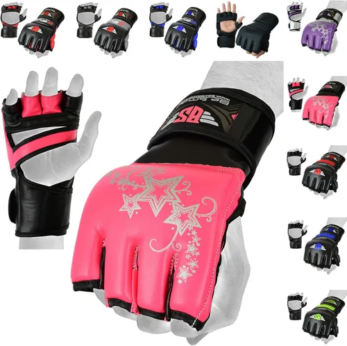 Vista 8 de BeSmart Guantes de MMA, guantes de kickboxing UFC, guantes de entrenamiento de MMA, equipo de entrenamiento de artes marciales mixtas, guantes