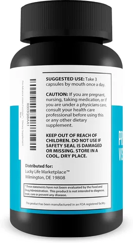 Vista 3 de Pro Advanced Vision Formula - Suplemento de apoyo para la salud ocular - Ayuda a la visión saludable y agudeza visual - Ayuda a reducir la fatiga