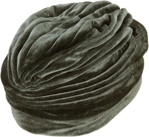 Vista 3 de Jeanne Simmons - Gorro turbante de terciopelo para mujer
