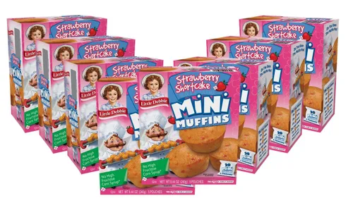 Vista 13 de Little Debbie Paquete variado de mini muffins, pastel de cumpleaños, arándanos, chispas de chocolate (1 caja cada uno)