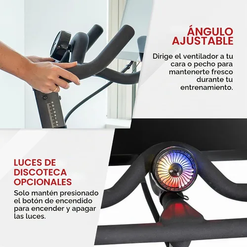 Vista 5 de TrubliFit Ventilador para Bicicleta Peloton y Cinta de Correr Peloton – Accesorios para Peloton – Compatible con Bicicleta Original, Bicicleta+