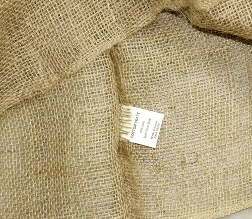 Vista 7 de Bolsa de patatas de 24 x 39 pulgadas, de Cotton Craft, hecha de arpillera 100 % natural, ecológica, resistente, pack por 4