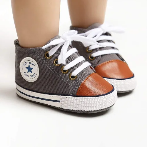 Vista 3 de Meckior - Tenis tipo botín para niños y niñas pequeños de 1 a 3 años con suela suave antideslizante de cuero sintético. Mocasines para bebés recién