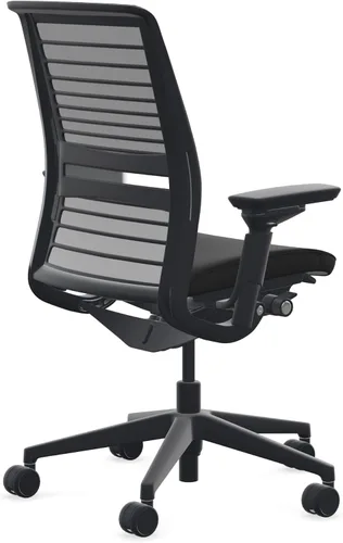 Vista 2 de Steelcase Piensa tapizado, ruedas duras, Era Onyx