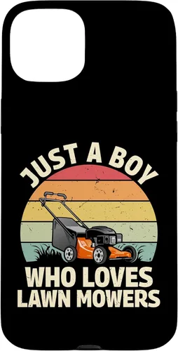 Vista 9 de just a boy who Loves Lawn mowers Funny Gardening Lover Art Case for iPhone 17
