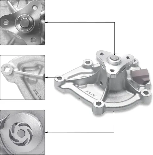 Vista 2 de AULINK Bomba de agua AW6244 con junta para (solo motor L4 de 1.6L) Mini Cooper 2007-2015/Cooper Countryman 2011-2016/Cooper Paceman 2013-2016