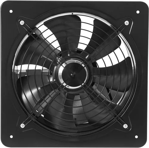 Vista 10 de DNYSYSJ Ventilador industrial de 12 pulgadas, 125 W, 1559 CFM, alto flujo de aire, bajo ruido, 12 pulgadas, extractor de ventilación, ventilador