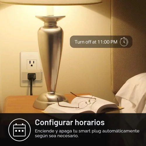 Vista 7 de Kasa Smart - Enchufe inteligente mini con monitoreo de energía, enchufe Wi-Fi inteligente para casa inteligente, compatible con Alexa, Google Home e