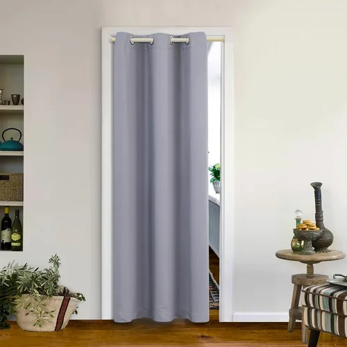 Vista 155 de MYSKY HOME Cortinas Aqua para Armario para Entrada Cortina Opaca para Puerta para Sala de Estar Cortina Oscurecedora de Habitación con Ojales