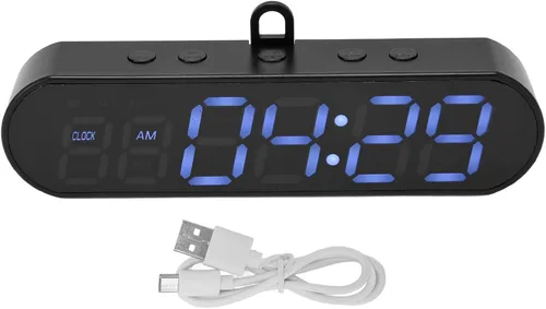Vista 9 de Temporizador portátil de gimnasio, imán recargable por USB, reloj de entrenamiento con intervalo de exhibición grande, cronómetro con zumbador