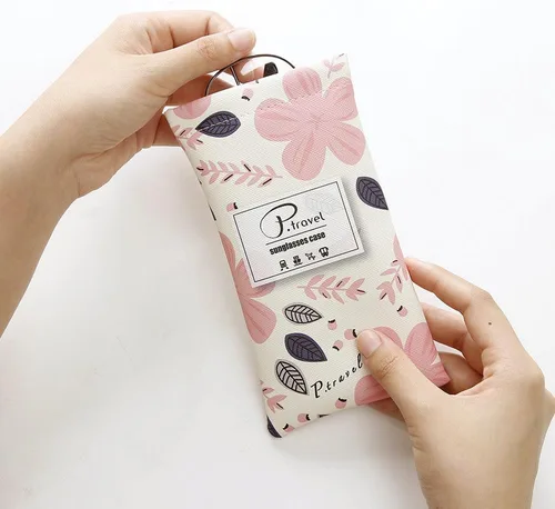 Vista 4 de Funda para gafas de sol para mujer con paño de limpieza - 2