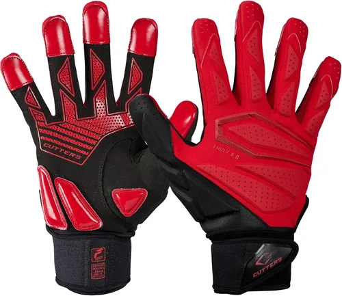 Vista 2 de Cutters Force Padded Football Gloves for Lineman. Extra Grip. Adults