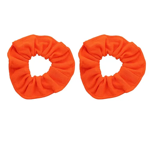 Vista 23 de Set of 2 Large Solid Scrunchies (Beige)