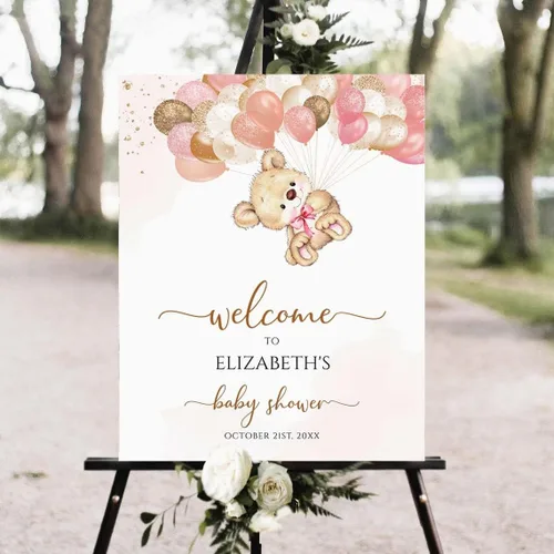 Vista 23 de Letrero de bienvenida editable para baby shower, letreros de baby shower, decoración de baby shower, soporte de letrero de baby shower, letrero