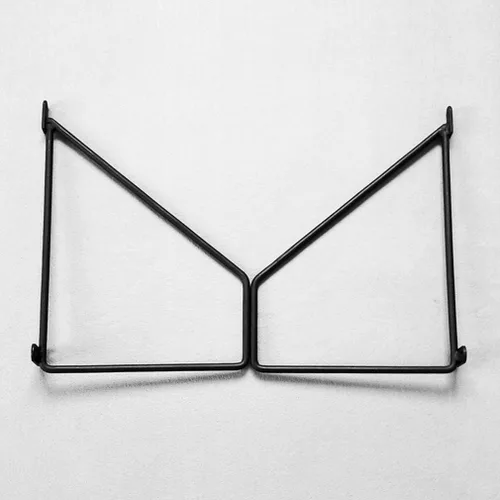 Vista 9 de Soporte de estante triangular flotante rústico para colgar en la pared, soportes de estante de hierro de metal resistente para colgar en la pared
