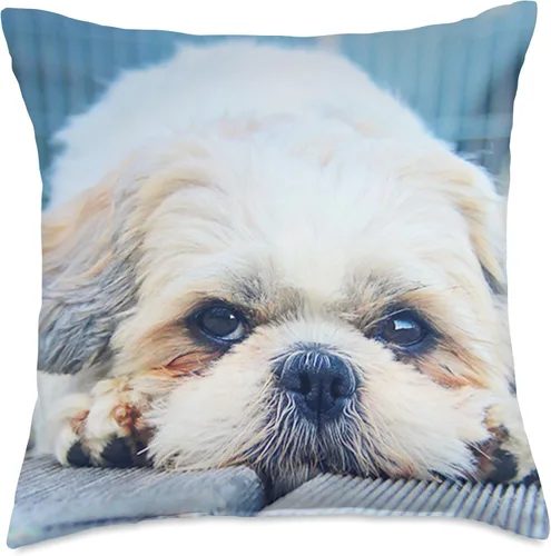 Vista 5 de Shih-Tzu - Almohada decorativa para mujer, diseño de cachorros de Shih tzu