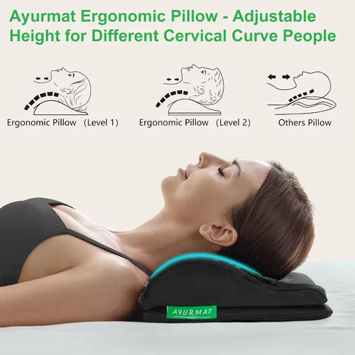 Vista 3 de Juego de esterilla de acupresión y almohada - Kit profesional para todo el cuerpo para alivio del estrés, relajación muscular y alivio del dolor