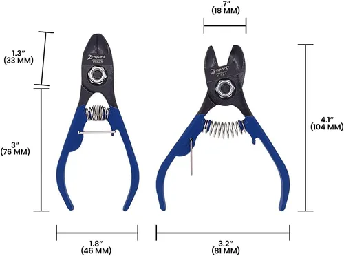 Vista 5 de Zenport H324 Clementine Citrus/Apple Fruit Clippers ergonómico, acero al cromo, 4.5 pulgadas