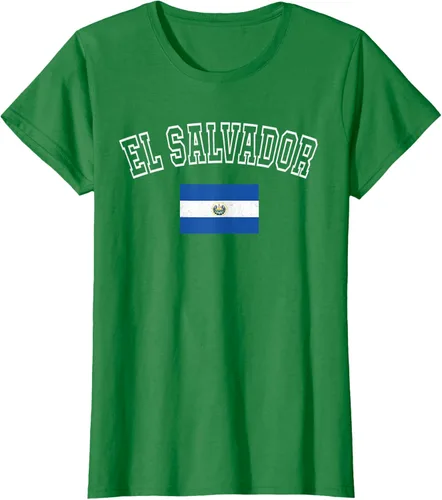 Vista 41 de Camiseta vintage con diseño de la bandera de El Salvador