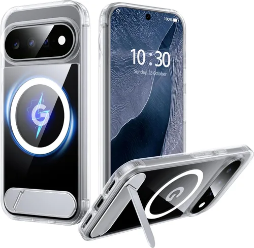Vista 13 de Funda Magnética NO.1 para Google Pixel 7a Case [Compatible con MagSafe][Anti-Huellas][Ajuste Delgado][Resistente a Golpes Militar] Cubierta de Negro