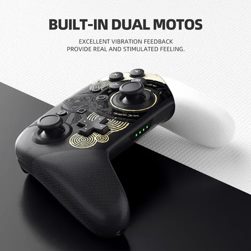 Vista 2 de deidow Switch Controller for Switch, Wireless Switch Pro Controllers Compatible with Switch, Remote Joystick Gamepad Support VibrationScreenshotWake