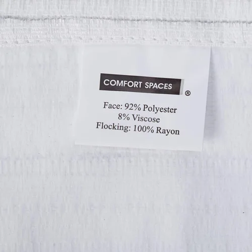 Vista 5 de Comfort Spaces - Juego de 2 paneles de cortina de tela de ramio para ventana