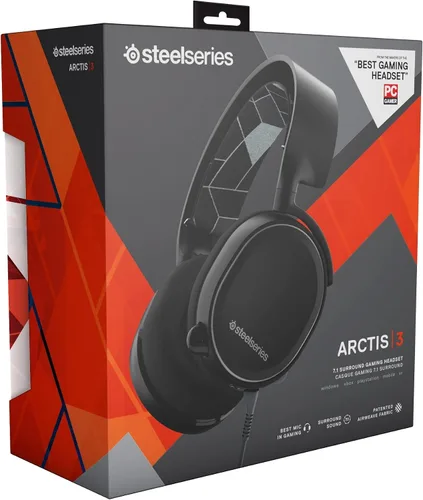 Vista 9 de SteelSeries Arctis 3 - Auriculares para juegos de plataforma para PC PlayStation 5 Xbox One Nintendo Switch - Negro