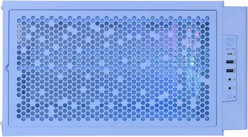 Vista 9 de Thermaltake Ceres 350 MX/Hydrangea Blue/Mid Tower/CT140 ARGB Fan*2/CT140 Fan*1/Panel frontal Mesh & TG/Conector oculto MB/CA-1Z3-00MFWN-00 Azul