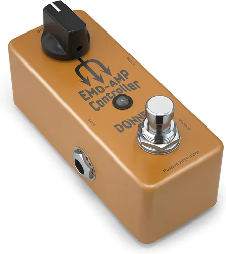 Vista 7 de Donner pedal gigante de guitarra de metal, aumenta el efecto de distorsión, 3 modos
