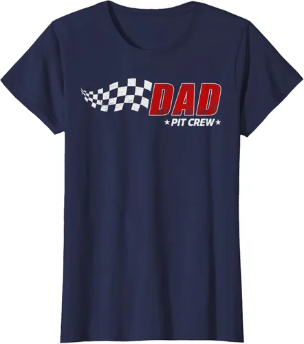 Vista 40 de Dad Pit Crew Race Car Birthday Family Matching Pit Crew Camiseta Pit Crew