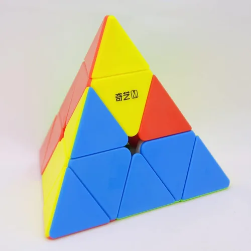 Vista 4 de Bukefuno QY Toys MS Series 3x3 pirámide de velocidad magnética, cubo sin pegatinas QY MS M Pyraminx Mofangge Speed Cube versión 2020