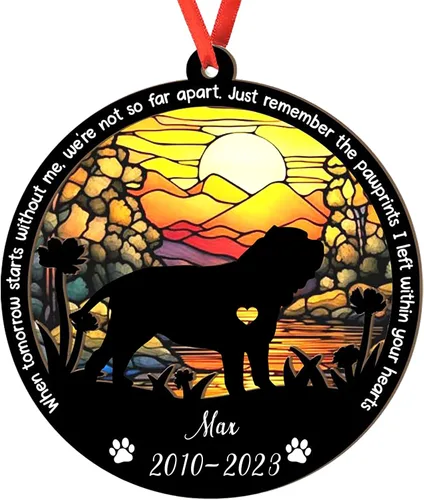 Vista 106 de Adorno personalizado para atrapasoles de sabueso afgano, adorno de Navidad de sabueso afgano – Regalo para perro amante, sabueso afgano