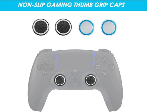 Vista 4 de Pulgares de repuesto compatibles con el controlador inalámbrico Playstation 5 DualSense piezas del módulo de joystick 3D tapas analógicas