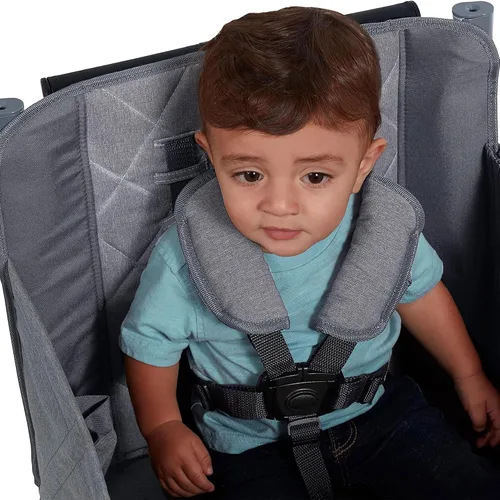Vista 9 de Radio Flyer Odyssey Stroll N Wagon plegable con bolsa de almacenamiento, gris claro