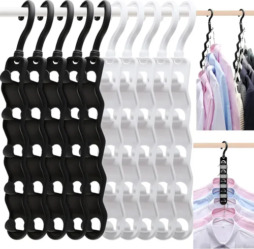 Vista 11 de Organizadores y almacenamiento de armario, organización mejorada y almacenamiento de ropa, paquete de 8 artículos esenciales para dormitorio
