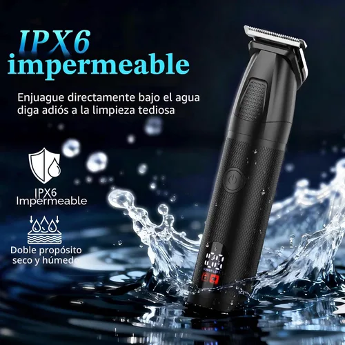 Vista 4 de Bomxin Manscape - Cortadora de cuerpo y barba para hombres, impermeable