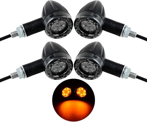 Vista 8 de 4 luces de freno de freno de señal de giro trasera universal LED de 12 V