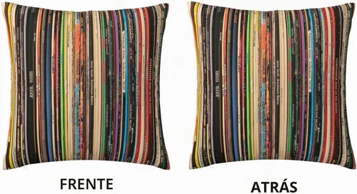 Vista 2 de Funda de almohada cuadrada clásica de discos de rock alternativo, funda de almohada decorativa con funda de cojín para coche, sofá, silla, cama