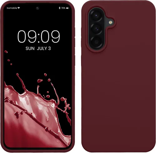 Vista 190 de kwmobile Funda Compatible con Samsung Galaxy A14 5G - Funda de teléfono de TPU y silicona con acabado suave - Verde Lima