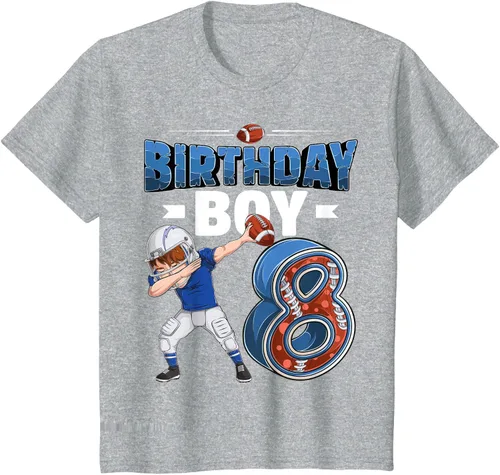 Vista 47 de Dabbing Boy - Camiseta de 8 años de fútbol americano americano, Negro, S