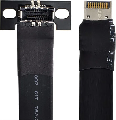 Vista 4 de cablecc Cable y adaptador de datos de extensión de placa base USB 3.1 macho a hembra tipo E