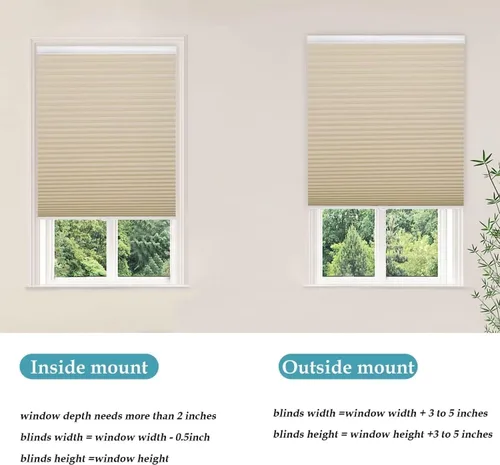 Vista 9 de MYshade Persianas celulares inalámbricas con filtro de luz de 1.5 pulgadas, aislamiento térmico, reducción de ruido, impermeables, tratamientos