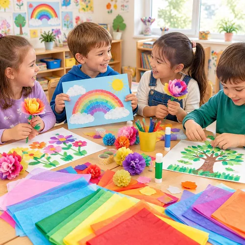 Vista 5 de Koogel 330 hojas de papel de seda, papel de seda multicolor de 14 x 10 pulgadas para bolsas de regalo, vacaciones, cumpleaños, manualidades