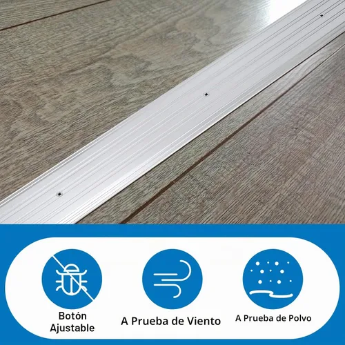 Vista 5 de Tandefio 2 unids 4" X 1/4" X 36" aluminio Saddle puerta umbral, plata Plateado