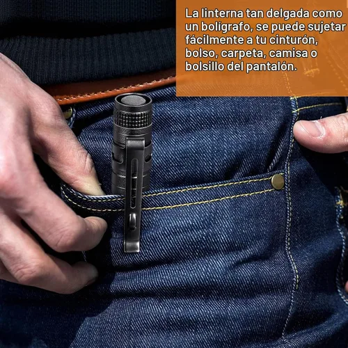 Vista 6 de Honoson 10 Piezas Mini Linterna de Bolígrafo Pequeña Luz LED para Bolígrafo Linterna de Bolsillo de Aluminio con Clip para Inspección Camping
