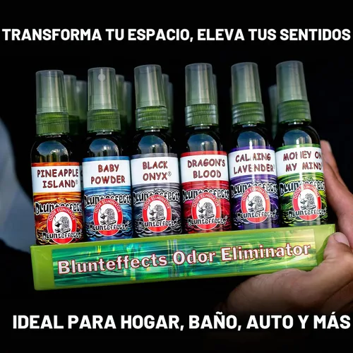Vista 5 de Blunteffects Ambientador 100% concentrado para coche/hogar en aerosol (5 aromas surtidos) (paquete de 10)