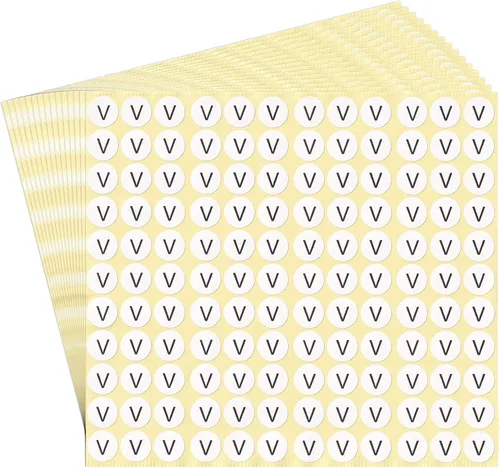 Vista 31 de dealzEpic - Etiquetas adhesivas de papel en blanco writable - 14x16mm Pegatinas en blanco - 0.551x0.630 in