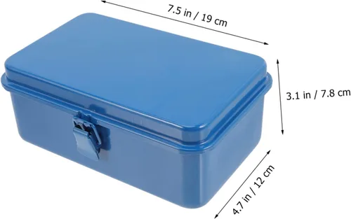 Vista 6 de Uonlytech Caja de herramientas portátil Caja de herramientas mecánica, implementos de tractor, caja de herramientas de reparación, caja