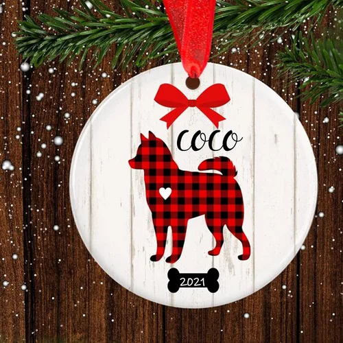 Vista 25 de Adorno de Navidad para mascotas, adorno de Beagle, regalos para amantes de mascotas, regalo conmemorativo para mascotas, recuerdo de Beagles